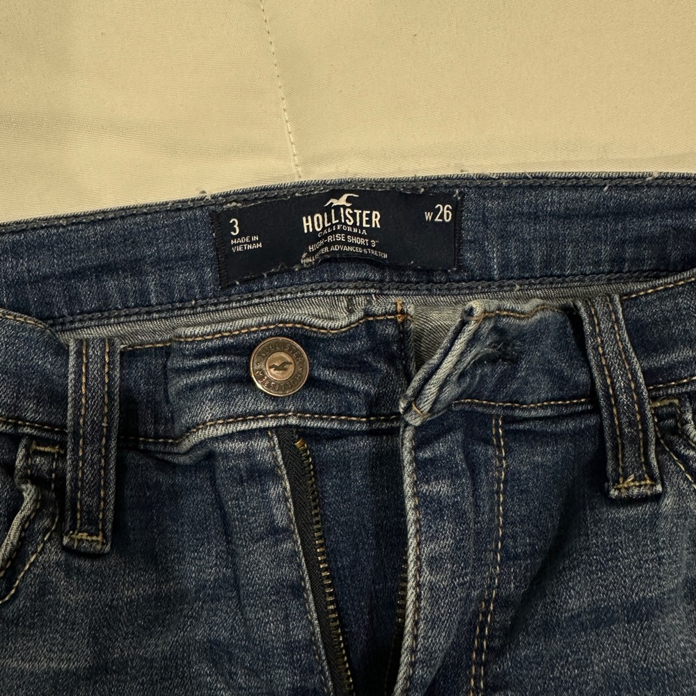 High Rise Ripped Jean Shorts ! - Picture 3 of 3